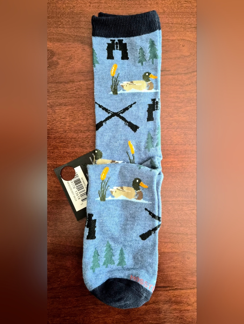 Mossy Oak Blue Duck, Binocular & Rifle Outdoors Medium Length Socks NEW